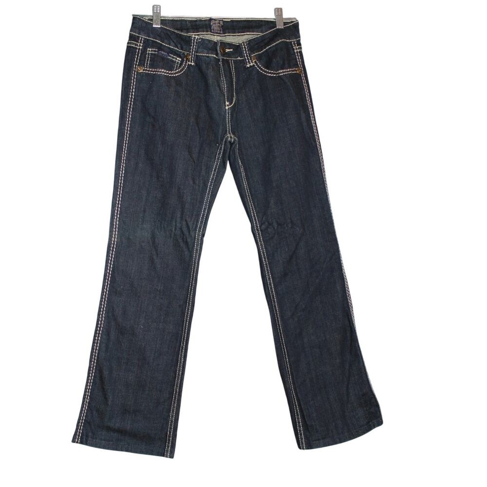 Cowgirl Up Womens Bootcut Western Jeans Size 6/W29, 34inch inseam Thick‎ Stitch